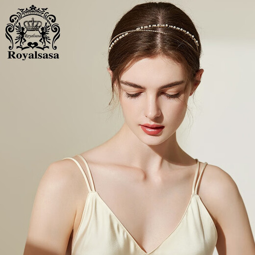 Royal sasa royal salsa narrow imitation crystal Korean internet celebrity face wash headband versatile simple fresh super fairy sweet pressure hair hoop