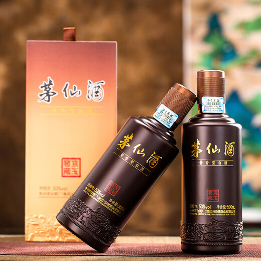 茅台（MOUTAI）茅台集团 2023年 茅仙京玉窖藏 酱香型白酒 53度 500ml 单瓶装