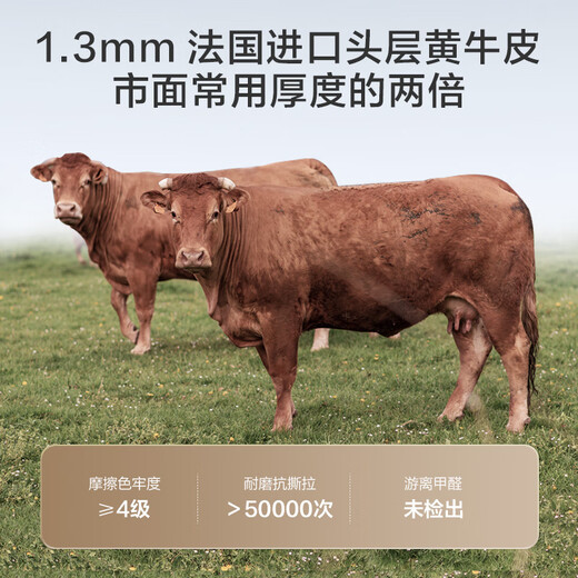 Jingjing Tokyo Made Home Tide Leather Bed First Layer Cowhide Solid Wood Frame Master Bedroom Double Bed 1.5 2 Meters