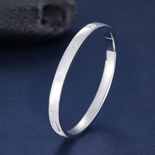 Platinum bracelet women's pt950 platinum bracelet hollow thread bracelet platinum bracelet new bracelet no invoicing 57 ring mouth 20.94g