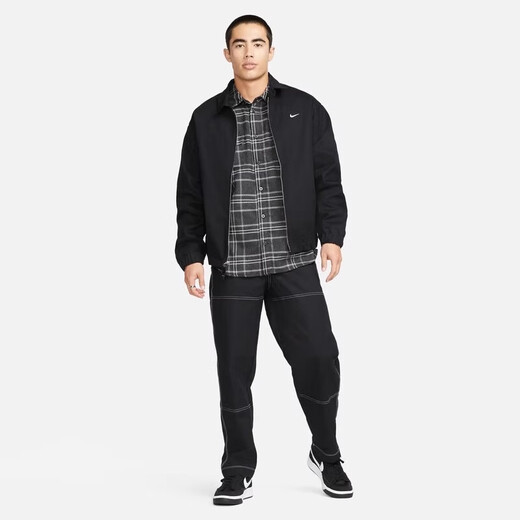 Nike (NIKE) men's sports pants spring and autumn straight casual pants loose and simple FB8429-010/black 32