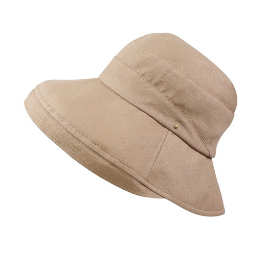 Maria Gucci (MARJA KURKI) sun hat women sun protection hat UV brim hat Solid color European top hat Brown