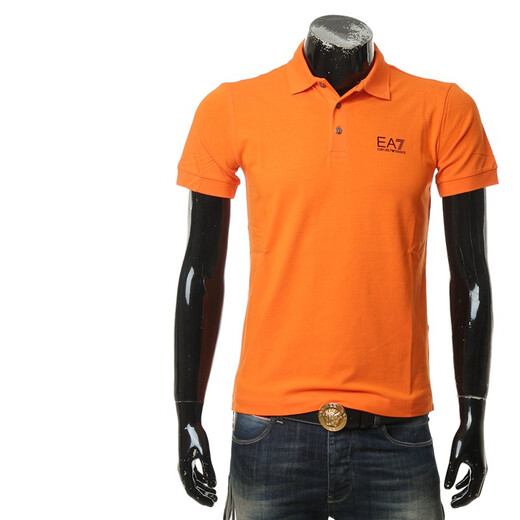 ARMANI/阿玛尼 EA7 男士时尚休闲短袖POLO衫 8NPF04 PJM5Z 桔色 1656 M