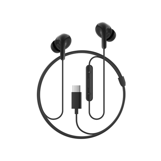 Xiaomi (MI) Type-C earphones wired earphones suitable for Xiaomi Huawei Honor OPPO vivo mobile phones PC computers Apple 15 and above models black