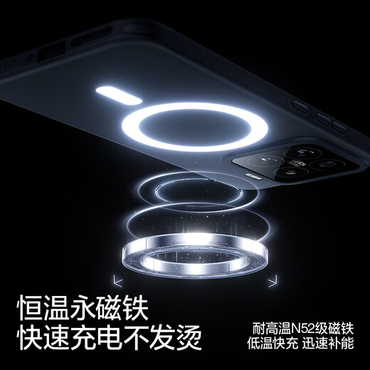 Flash Magic is suitable for Xiaomi 15 mobile phone case 15Pro airbag anti-fall lens protective cover Xiaomi magnetic fast charging Magsafe new case ultra-thin Por classic patternless model * semi-transparent white, not broken by explosion * does not stick to fingerprints Xiaomi 15
