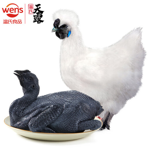 Wen's Hong Kong Bai Feng Black-bone Chicken 1.6 Jin Jin is equal to 0.5 kg Frozen confinement chicken soup ingredients more than 100 days Shiquan Silky Chicken