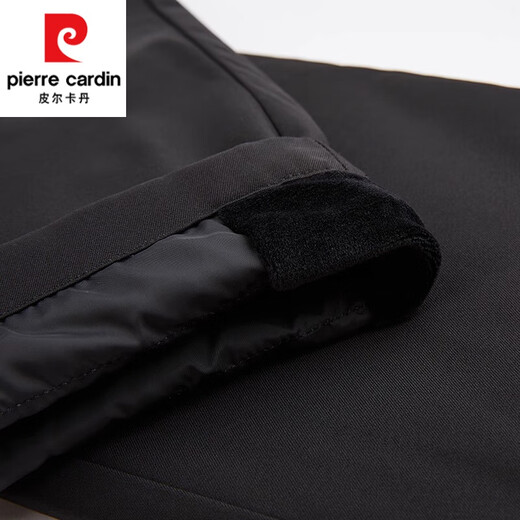 PANTRE CARDIN DOWN Pantalons hommes portant un pantalon décontracté hivernis épaissis de pantalons pour hommes et des hommes de l'âge moyen Pantalon long pantalon long 9230 noir xl
