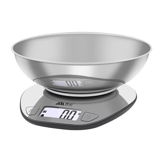 
Xiangshan kitchen scale high precision baking electronics household kitchen electronics food scale medicinal material scale EK9710 silver [0.1g precision/5KG] with cargo tray