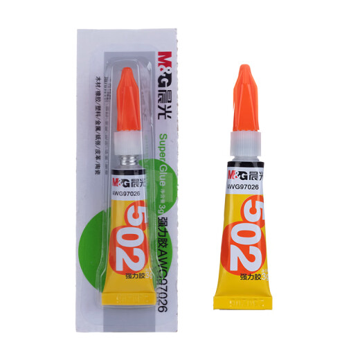 Chenguang (M/G) stationery 502 strong glue fast bonding colorless glue long-lasting office supplies 3g/piece single pack AWG97026