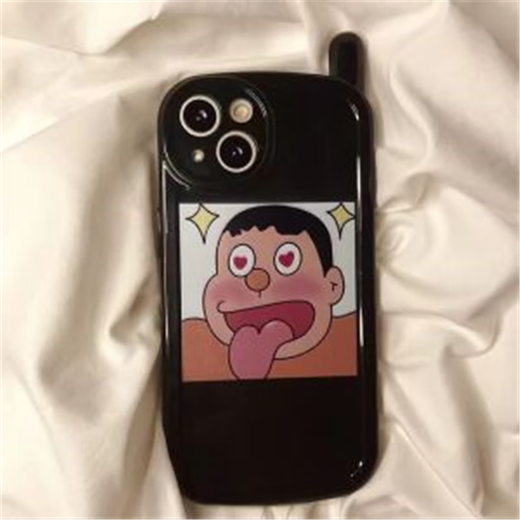 Carton amusant et mignon adapté à Apple 14Promax Mobile Phone Case Big Brother iPhone 13 Nouveau 12 Silicone 11 Femme XS / XR couple 14 13897 Crayon Shin-Apple iPhone 7