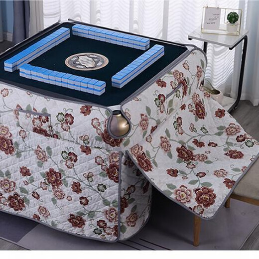 
Shantoulin Village dining table cloth heating automatic mahjong machine fire baking cover thickened cotton warm mahjong table heating cover tablecloth Fuguihong-8 superimposed 9898m mahjong machine cover