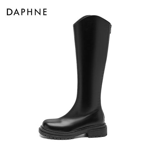 Daphne Slim Boots Women's Autumn and Winter Plus Velvet 2025 New Style Hot Girl Boots No More Than Knees V-mouth Knight Boots Advanced