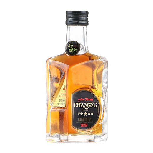 张裕五星珍藏版白兰地 40度白兰地 小酒版非卖品 50mL 1瓶