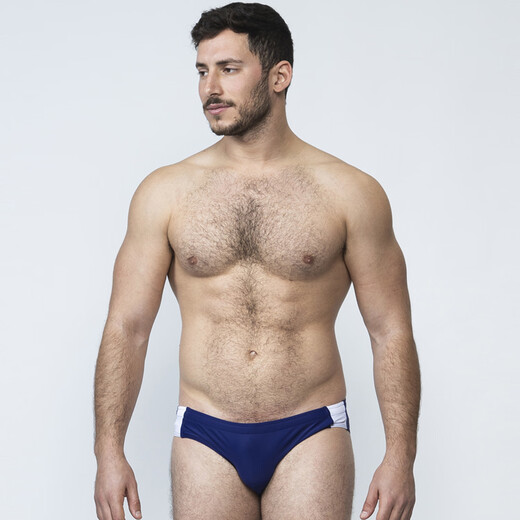 TADDLEE плавки мужские треугольные с узкими краями сексуальные двухслойные шорты для мальчиков с горячими источниками быстросохнущие гоночные профессиональные мужские купальники для взрослых синий XL