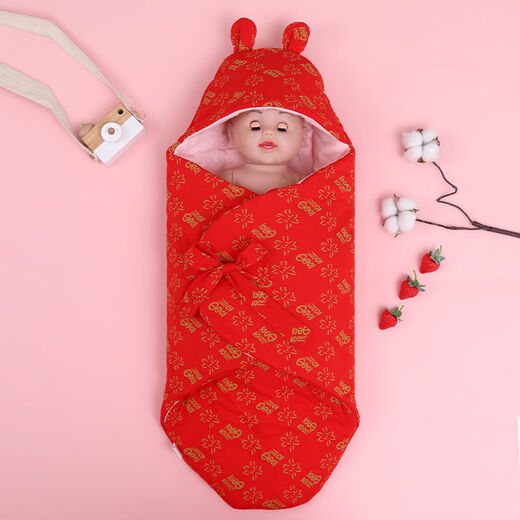 Disney baby blanket sleeping bag pure cotton anti-jump swaddle newborn delivery room bag single baby blanket and quilt universal for all seasons China Red Pfaff