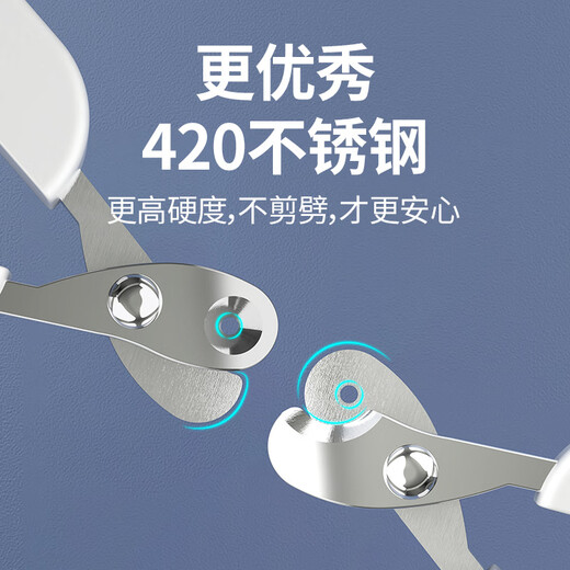 Paco SF Express Paco Cat Nail Clipper Novice Special Dog Nail Clipper Anti-Scratch Cat Nail Clipper Gentleman Elegant Gray (Elbow) 13*7.3cm