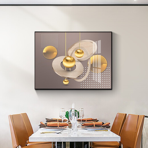 Villa Electric Meter Box Hydraulic Decorative Painting Modern Simple Horizontal Version Restaurant Boîte de courant faible peinture Résumé ART ART SOIX MURAL