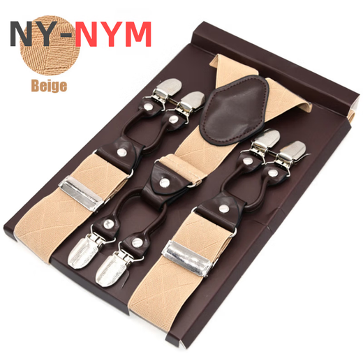 Sangle pour hommes de NY-NYM Boîte à six glipons pour hommes du pantalon du marié Sobile élastique de la ceinture élastique de toutes saisons