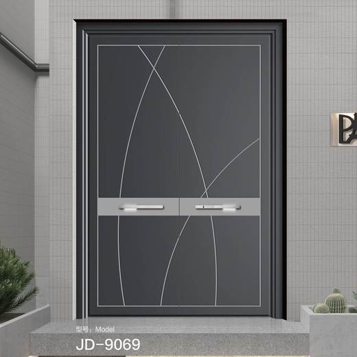 Yingyou high-definition door broken bridge system door armored door non-standard door anti-theft door entry door precision carved cast aluminum double door series All styles and sizes can be customized