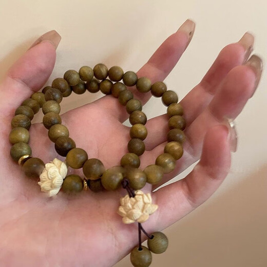木串珠莲花手链2024女生新款中式手串禅意小众复古手饰闺蜜 M847+848莲花手链2件套