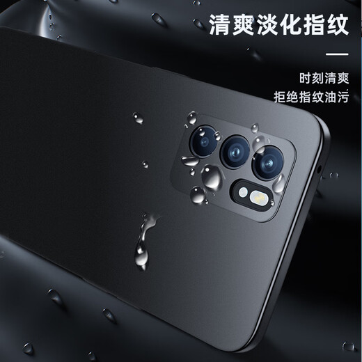 Biaz is applicable to OPPORENO6 mobile phone case/protective sleeve ultra-light heat dissipation all-inclusive and matte skin feel, hard shell, anti-dirt, anti-fingerprint, simple men and women JK52-black