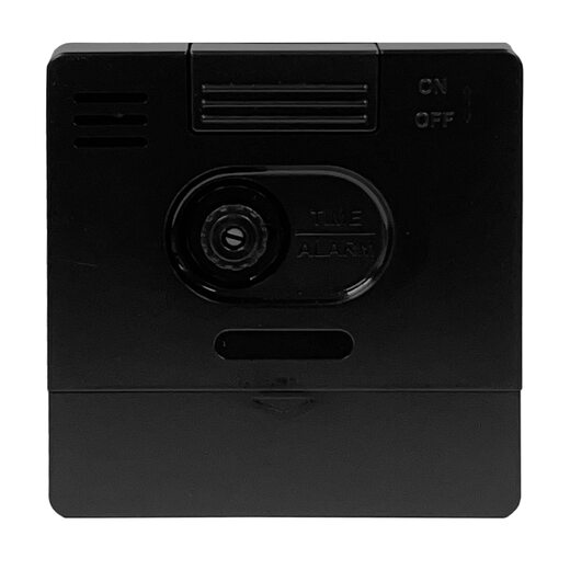 SEIKO 6cm square alarm clock, metallic dark red, silent scan, luminous hands, battery powered, adult version