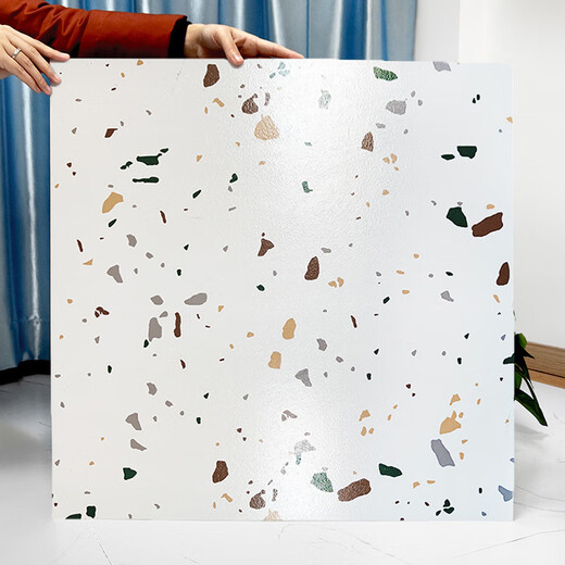 PVC floor sticker self-adhesive anti-slip wear-resistant floor leather stone plastic imitation ceramic tile household balcony floor paving and renovation stone pattern 826 600x600mm/1 piece price per piece