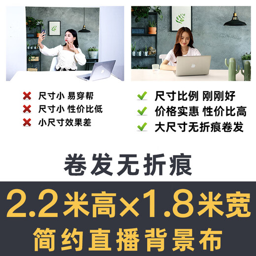 直播背景布3d立体高清广旋高清简约新主直播背景布3D立体北欧风 GX-9215加厚无纺布宽1.8*高2.2M