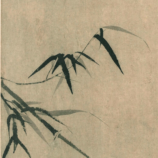 [Direkt ausgestattet mit Selbstbetrieben] Zhang Yumo Bambus Bild Alte Blumen- und Vogelmalerei Scroll berühmte Gemälde Replik Antiquitäten Gemälde hängen Gemälde Dekorative Gemälde Wuzhen Zhuquan kleines Boot 12052 60x75 cm Sprühbilder Herz Größe