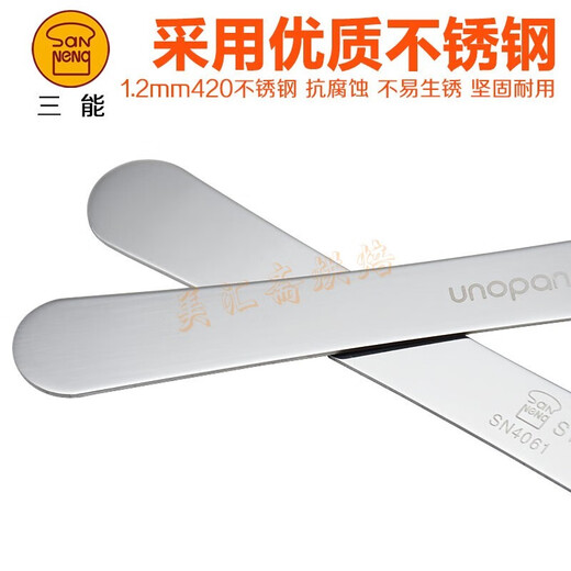 Mengyier three-function baking tool SN0 stainless steel small spatula mold filling stick mixing knife stuffing ruler for making dumplings stainless steel small spatula SN4061