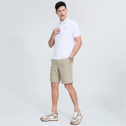 
Dancing with Wolves [with mulberry silk] Casual commuting elastic thin breathable men's casual shorts 701 khaki 32