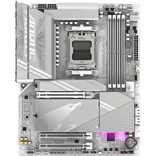 Gigabyte AMD 9000 Series Ryzen R9 9900x3d/9950x3d en caja con B850m/X870 Falcon/Demon Eagle/Ice/Ice Sculpture/Super Talling Plothboard CPU Conjunto X870 A Elite WF7 ICE WF7