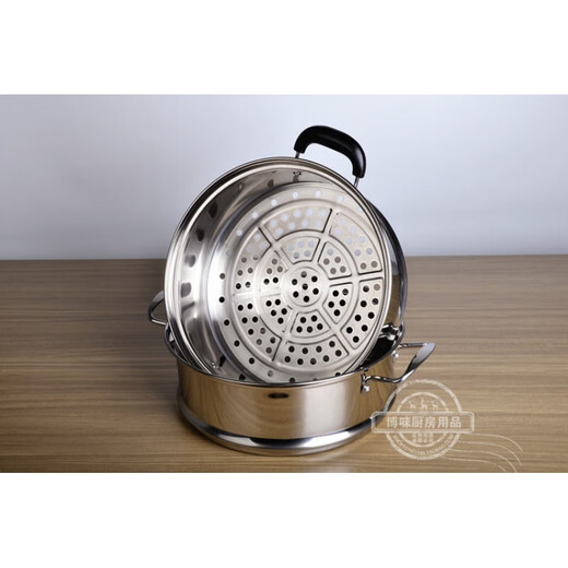 Supor's same style notched cage thickened and taller stainless steel steamer steamer steamer 16-36 pot steamer cage 20 bakelite handle notched cage classic style