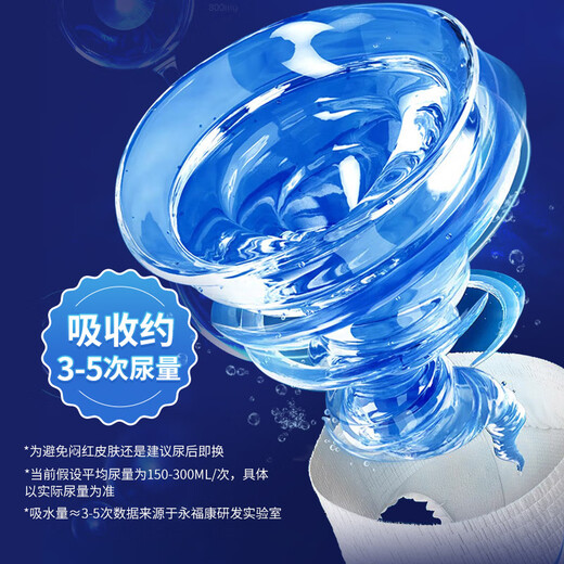 Yongfukang night use thickened adult pull-up pants M30 pieces, hip circumference 80-105cm, elderly maternity underwear type diapers