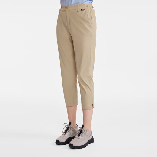 AIGLE Spring and Summer Classic UPF40+DFT Quick-drying Moisture-wicking Cropped Pants Women's Apricot AT702 36 (160/70A)