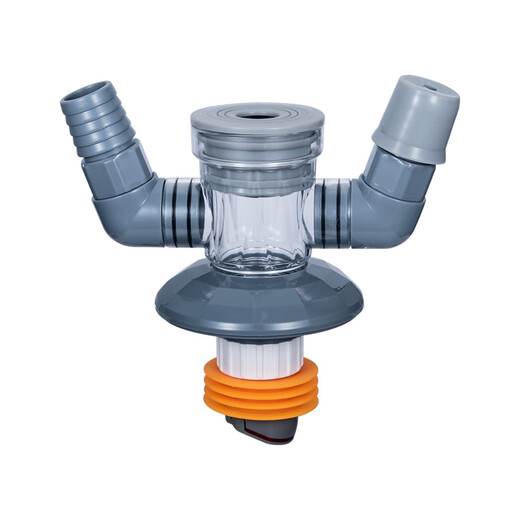 Submarine washing machine drain three-way sweeping robot dryer balcony under water basin drain pipe floor leak anti-odor joint 02 washing machine + basin + dryer/sweeper