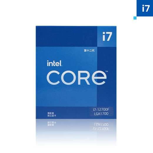 Intel (Intel) i7-12700F Core 12th generation processor 12 cores 20 threads Turbo frequency up to 4.9Ghz 25M L3 cache desktop CPU