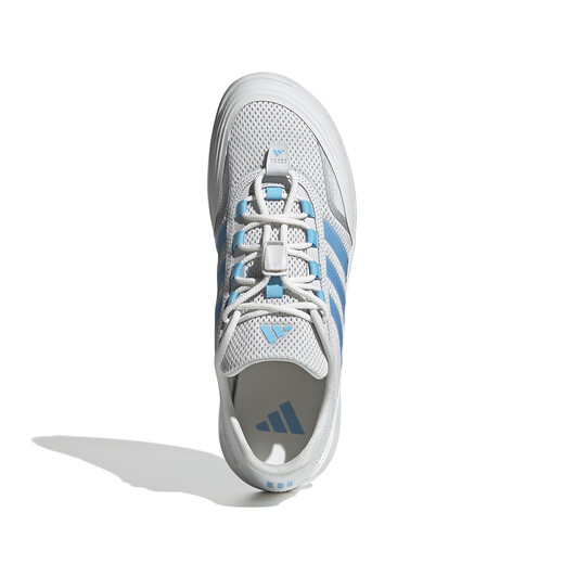 Adidas Adidas Trail Zapatos de hombres y mujeres Sume Summer New Mesh transpirable Comunicialmente cómodo Símbolo deportivo informal al aire libre Símbolo gris/azul JH9758 40.5