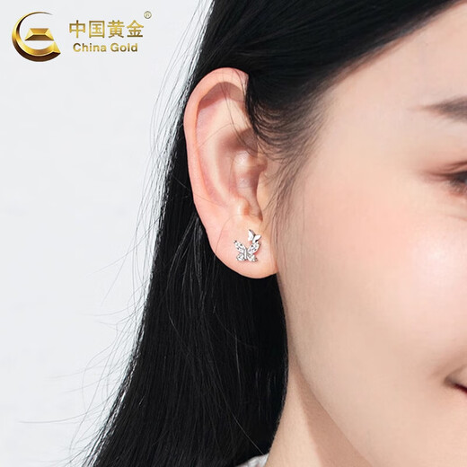 CHINA GOLD pt950 platinum earrings for women, light luxury niche platinum butterfly earrings, Valentine's Day birthday gift for girlfriend and wife, today/next day delivery* platinum butterfly earrings, about 1.2g