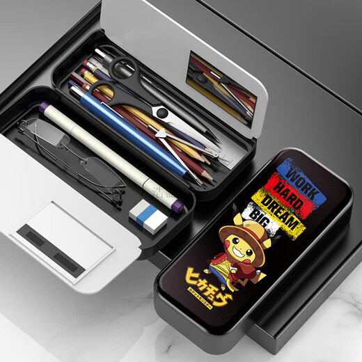 Inofen Internet celebrity pencil case Pikachu pencil case pencil case multi-functional Pokémon pencil case primary school student junior high school student pencil case student stationery Minecraft