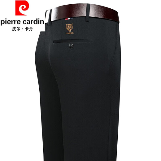 Pier Cardin Mulberry Silk suspendu le pantalon décontracté en repassage gratuit pour les hommes au printemps et à l'automne Business Loose Stretch Stretch STOUR PANTAL GRY NOTOCK 9853-1 Spring et automne épais 38 3 pieds 1 pieds 1 taille