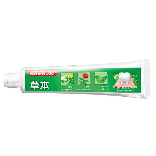 高露洁草本牙膏140g家庭套装清爽薄荷清新口气清洁口腔金银花 5支