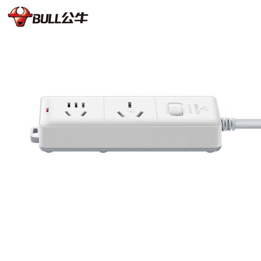公牛（BULL）插座转换器 大功率16A电源接线板 空调电热水器电烤炉可用插线板插排  【二位总控1.8米】S102D