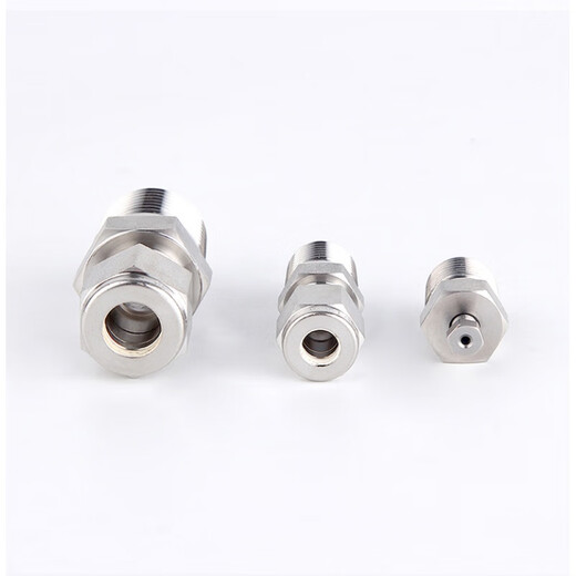 
Renjuyi 316L stainless steel direct NPT1/4 1/8 external threaded card sleeve Adapter Dimension MC4 6 8 10mm npt14116