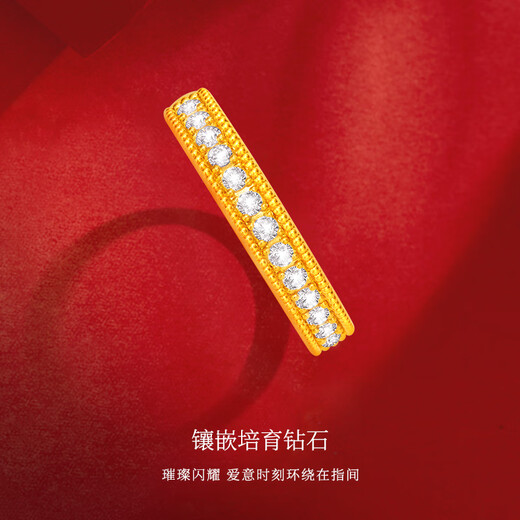 Made in Tokyo, Gypsophila pure gold cultivated diamond ring No. 10 1.35g birthday gift for girlfriend and wife