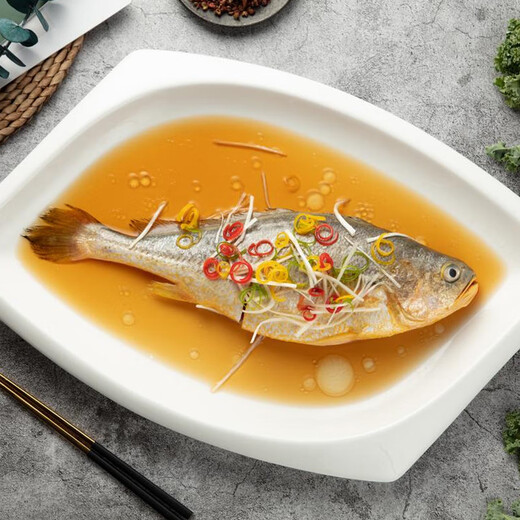 Sandu Port Frozen Three-Removed Large Yellow Croaker Net Weight 2Jin Jin is equal to 0.5kg / 2 packs Ningde Yellow Croaker Fresh Fish