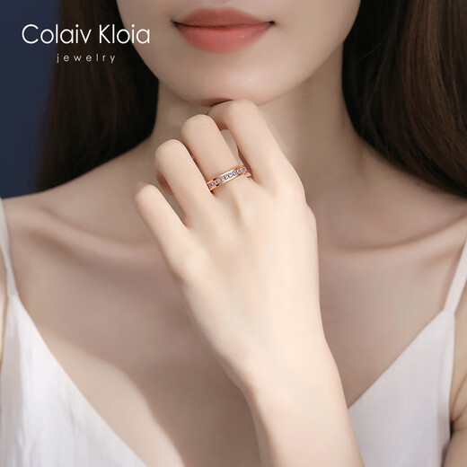 Colaivkloia baby's breath ring for women rose gold pair ring couple ring fashion ring 520 Valentine's Day birthday gift Tk0326 new rose gold baby's breath US size 7