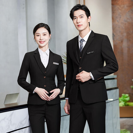 CEO Yageol Suit Set Female Teacher Professional Clothes College Student Interview Suit Black Workwear Temperament Workwear Women's Royal Blue Suit + Skirt + Pants + Shirt 695 5XL
