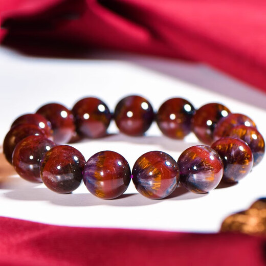 Eternal symbol light luxury jewelry grade natural crystal four-color Aurora titanium bracelet Aurora 23 bracelet Valentine's Day gift for men and women jewelry grade color Aurora 10mm-with certificate