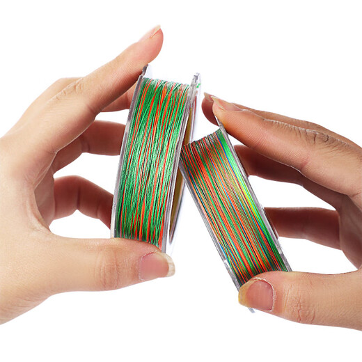 Shensha No. 4 8-braid PE line braided line 100 meters super tensile strength and wear-resistant ten meters one-color lure fishing line fishing gear